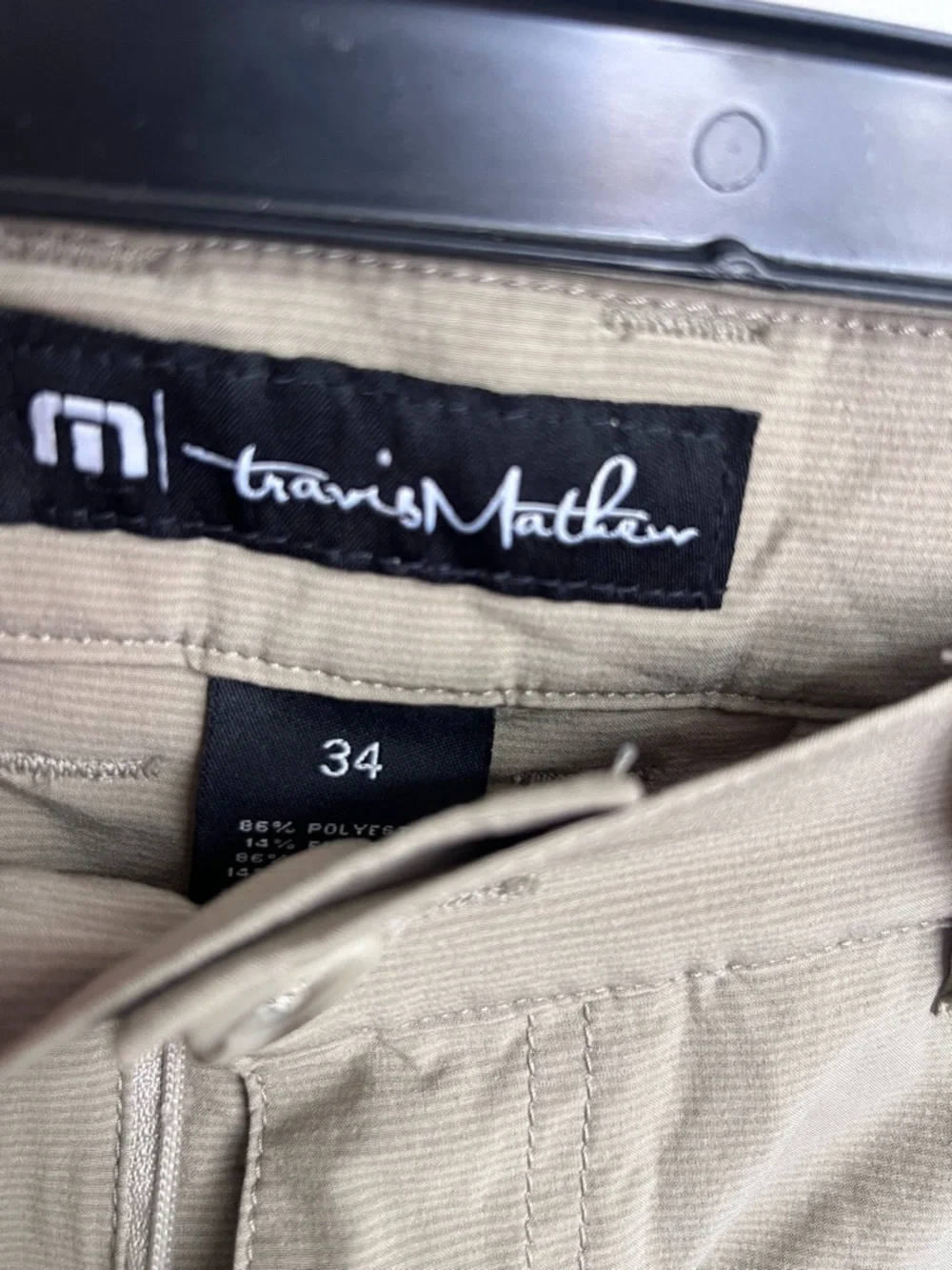 Travis Mathew Men's Tan Flat-Front Shorts